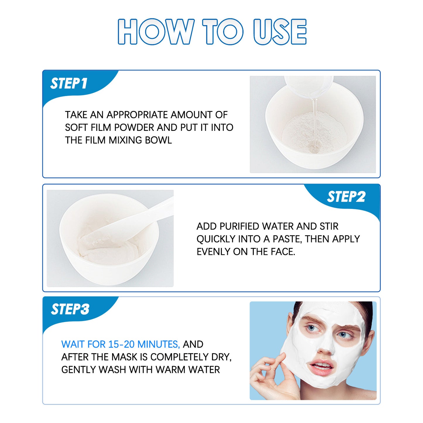 Hydrating Moisturizing And Nourishing Skin Rejuvenation Mild Cleansing Hyaluronic Acid Mask Powder