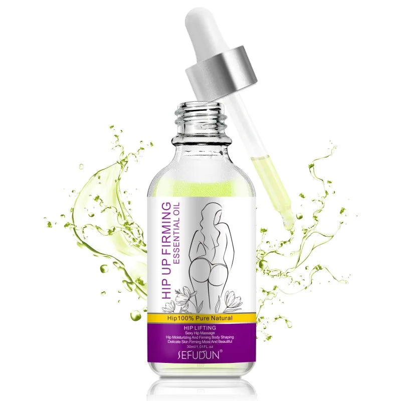 30ML Hip Massage Essential Oil Effectively Elevates Hips Shapes Tightens and Elasticizes Hips with Full and Moisturizing Lines