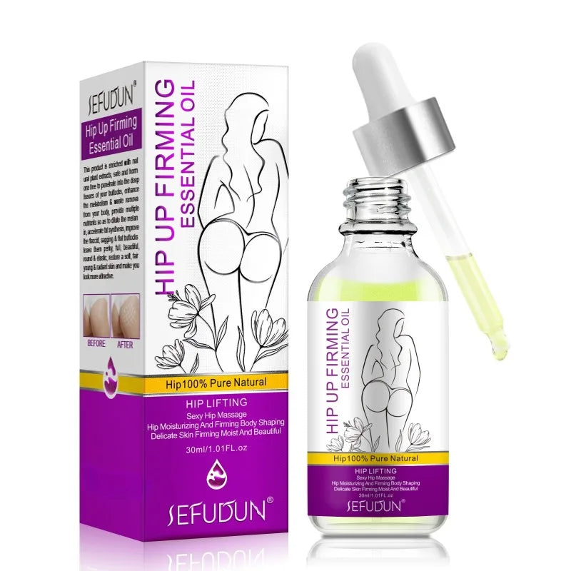 30ML Hip Massage Essential Oil Effectively Elevates Hips Shapes Tightens and Elasticizes Hips with Full and Moisturizing Lines