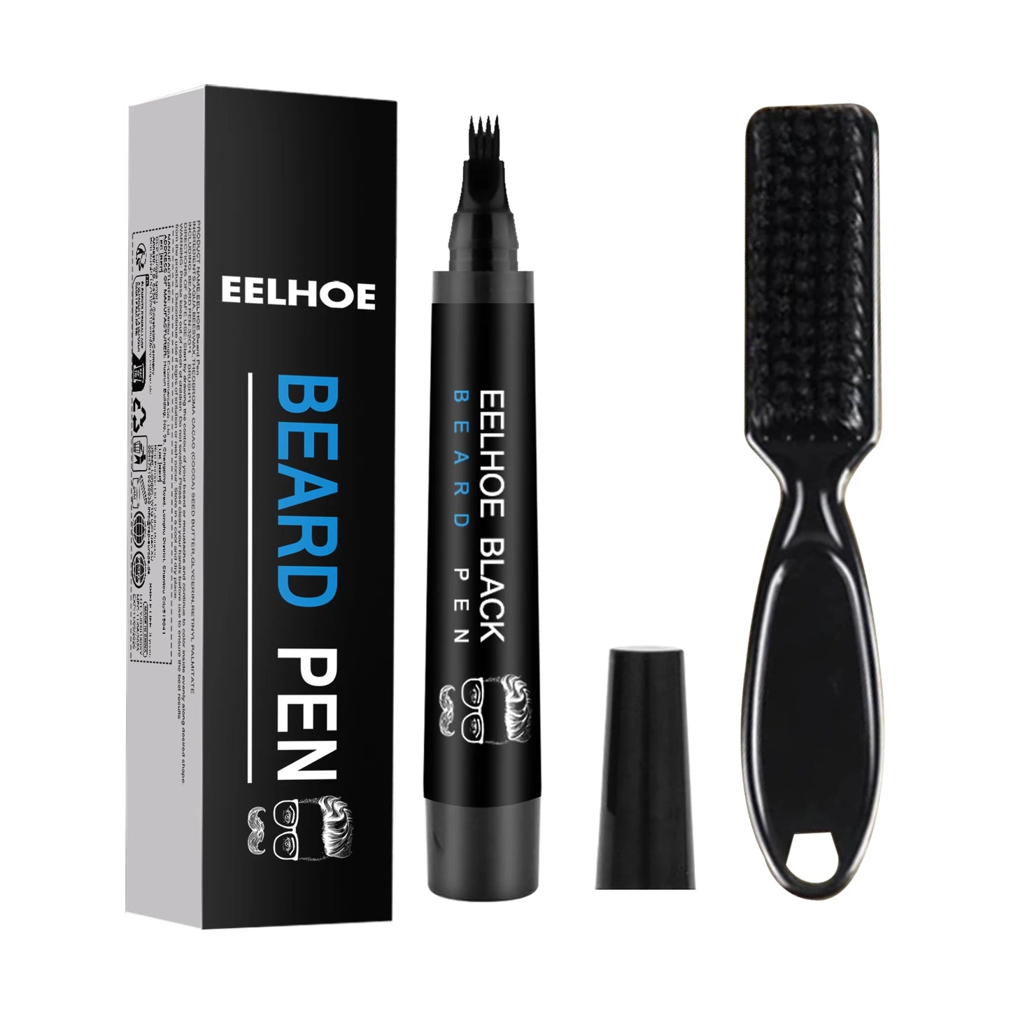 Beard Fillering Pen Kit Thicken Stubble Long Lasting Repair Hairline Natural Beauty Waterproof Moustache Coloring Styling Pencil
