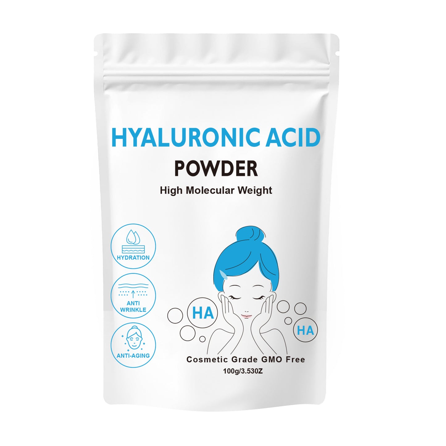 Hydrating Moisturizing And Nourishing Skin Rejuvenation Mild Cleansing Hyaluronic Acid Mask Powder
