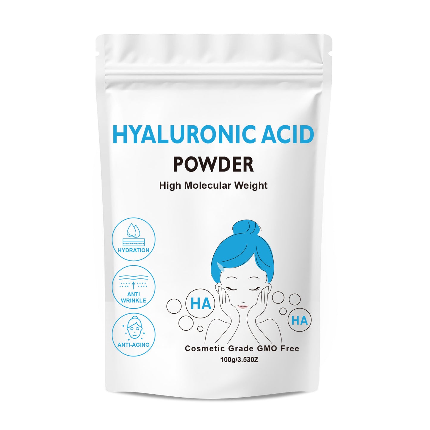 Hydrating Moisturizing And Nourishing Skin Rejuvenation Mild Cleansing Hyaluronic Acid Mask Powder