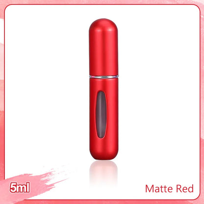 1/4Pcs 5ml Perfume Atomizer Portable Liquid Container for Cosmetics Traveling Mini Aluminum Spray Empty Refillable Bottle