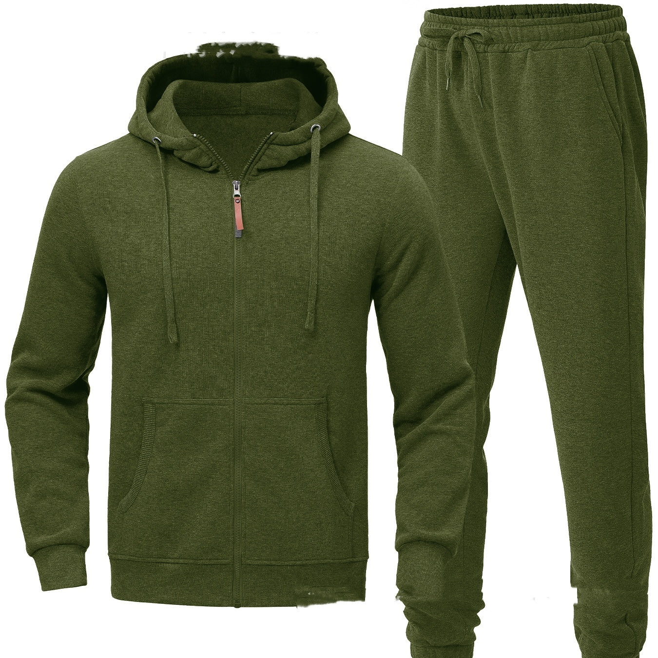 Men's Spring, Autumn And Winter Leisure Pullover Hooded Sweater Set