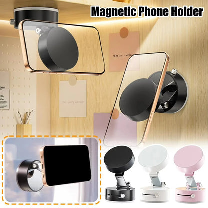 Ultra Magnetic Phone Holder Foldable Car Phone Mount Dashboard Phone Bracket 360 Degree Rotation Vacuum Suction Cup GPS Stand