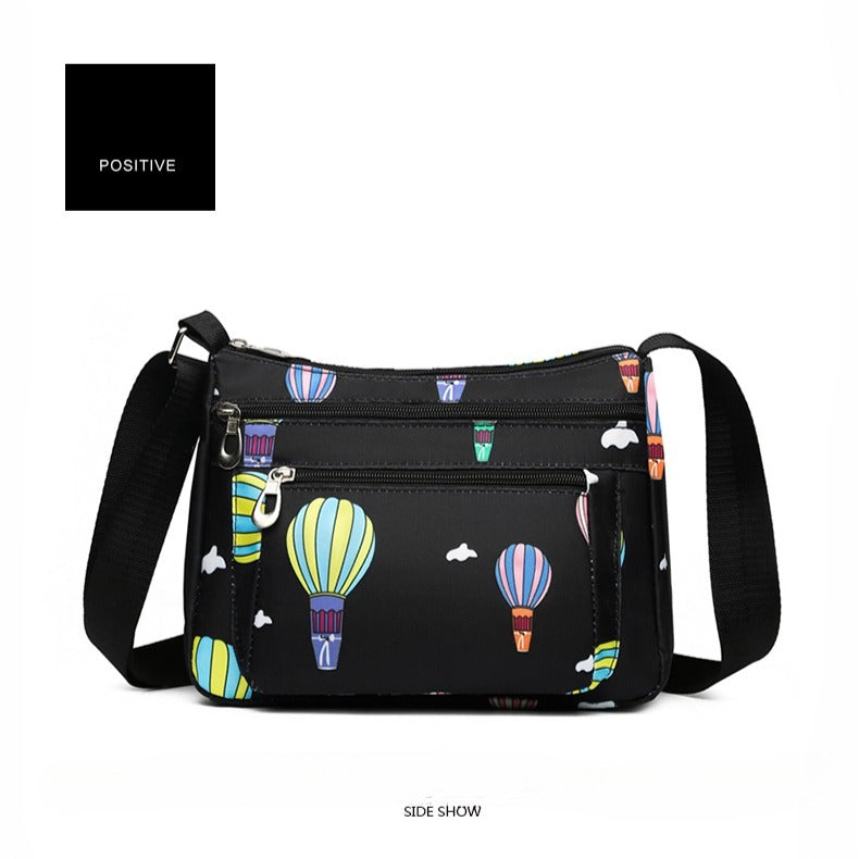 New Fashion Middle-Aged & Elderly Women's Casual Nylon Oxford Crossbody Bag, Multi-Functional Shoulder Bag For Mom