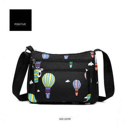 New Fashion Middle-Aged & Elderly Women's Casual Nylon Oxford Crossbody Bag, Multi-Functional Shoulder Bag For Mom