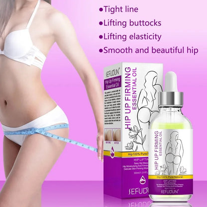 30ML Hip Massage Essential Oil Effectively Elevates Hips Shapes Tightens and Elasticizes Hips with Full and Moisturizing Lines