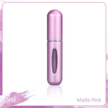 1/4Pcs 5ml Perfume Atomizer Portable Liquid Container for Cosmetics Traveling Mini Aluminum Spray Empty Refillable Bottle