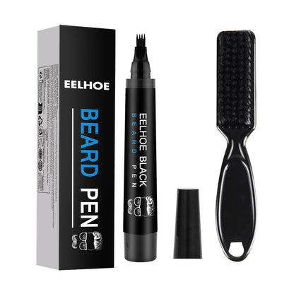 Beard Fillering Pen Kit Thicken Stubble Long Lasting Repair Hairline Natural Beauty Waterproof Moustache Coloring Styling Pencil