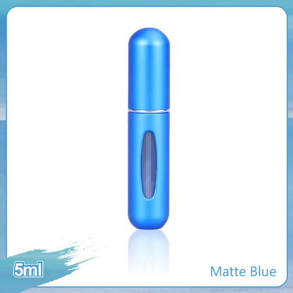 1/4Pcs 5ml Perfume Atomizer Portable Liquid Container for Cosmetics Traveling Mini Aluminum Spray Empty Refillable Bottle