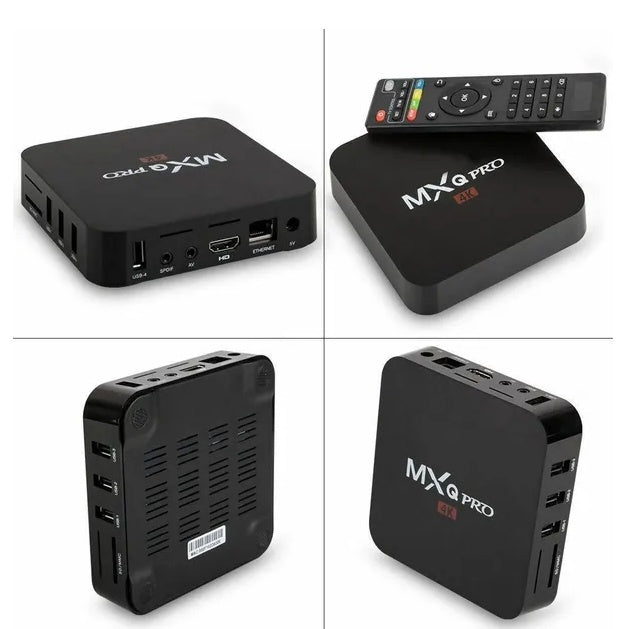 MXQ Pro 4K Ultra HD 64Bit Wifi Android 7.1 Quad Core Smart TV Box Media Player